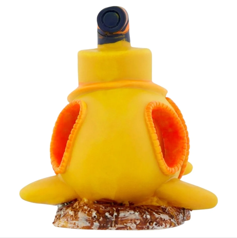 Aqua Culture Yellow Glow‎ in Dark Submarine Aquarium Ornament Fish Tank Decor